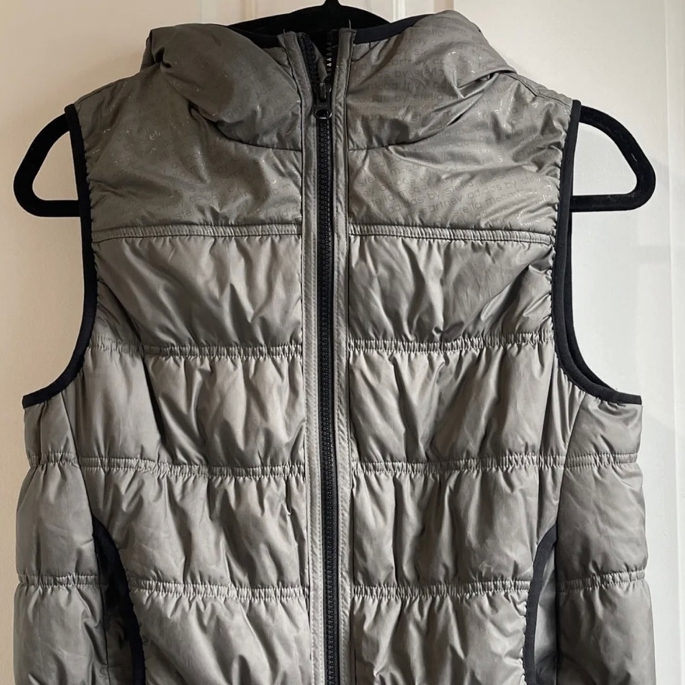 Adidas Stella McCartney Down Vest Hoodie Full Zip Womens Small